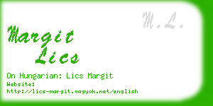 margit lics business card